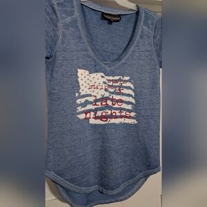 Almost Famous Flag Graphic Tee